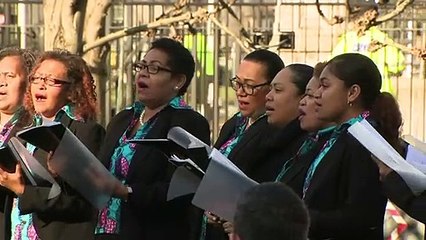 Sir Lindsay Hoyle attends Commonwealth flag raising ceremony
