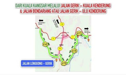 [INFOGRAFIK] Jalan alternatif sempena Aidilfitri, Zon Utara