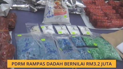 PDRM rampas dadah bernilai RM3.2 juta