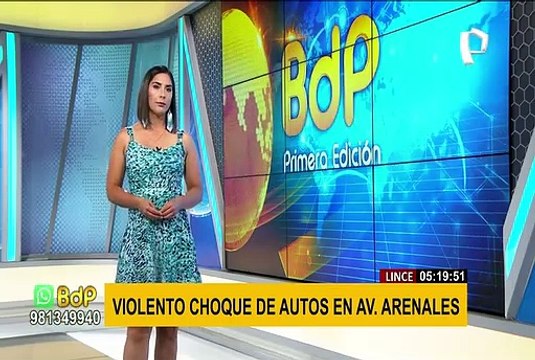 Lince: se registró violento choque entre dos autos en Av. Arenales