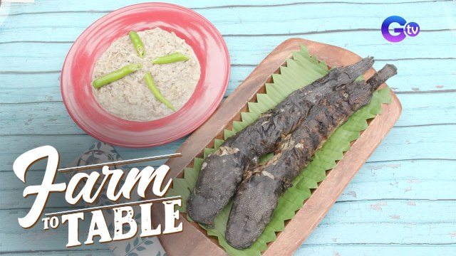Farm To Table: Ginataang Puso ng Saging with Inihaw na Hito recipe