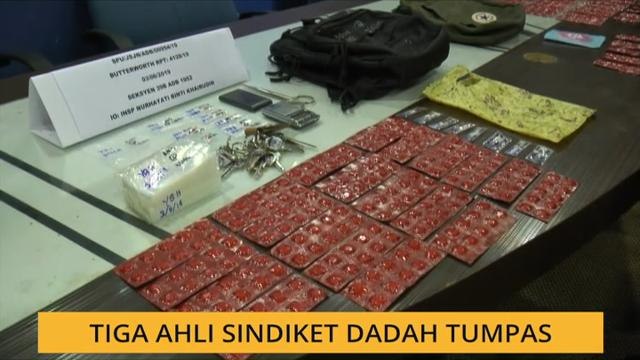 Tiga ahli sindiket dadah tumpas