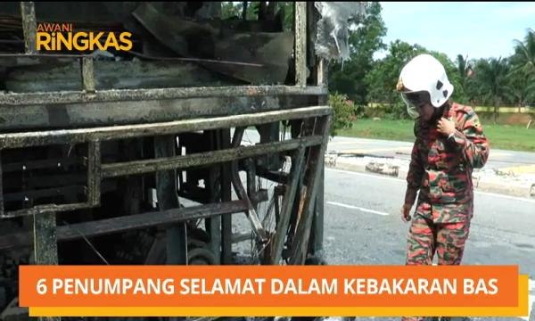 AWANI Ringkas: Selamat dalam kebakaran bas & tiga pengedar dadah diberkas