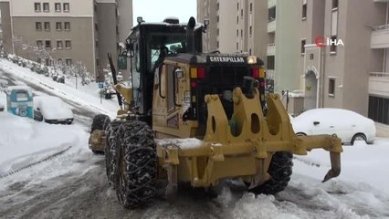 Battalgazi'de karla mücadele çalışmaları sürüyor