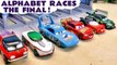 Toy Cars ALPHABET A-Z RACING - The Final Funlings Race Competition in this Stop Motion Full Episode Toy Trains 4U Video for Kids with Pixar Cars Lightning McQueen versus Hot Wheels