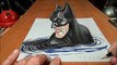 Drawing 3D Heroes - Amazing 3D Batman- Spiderman - Superman - Trick Art on Paper