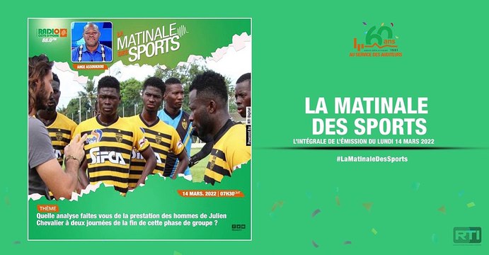 Matinale Des Sports du 14 mars par Ange Assoukrou [ Radio Côte d'Ivoire ]