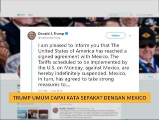 Trump capai kata sepakat dengan Mexico