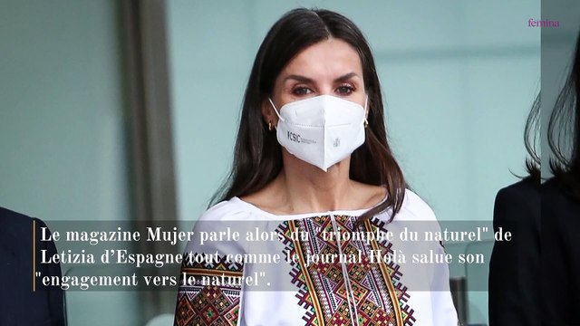 A 49 ans Letizia d'Espagne affiche ses cheveux blancs naturels