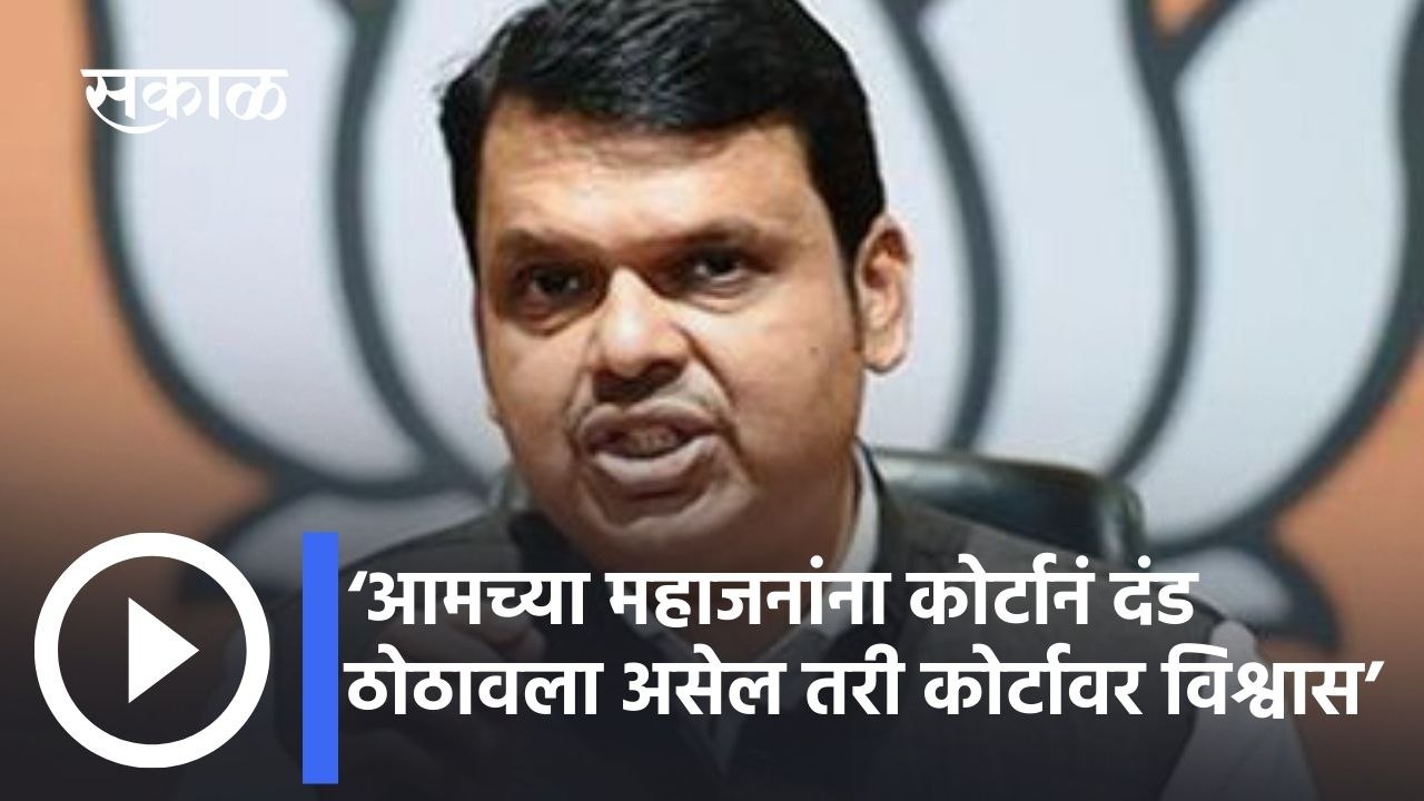 Fadnavis On Mahajan: ‘आमच्या महाजनांना कोर्टानं दंड ठोठावला असेल तरी कोर्टावर विश्वास’