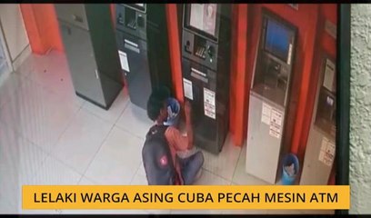 Lelaki warga asing cuba pecah mesin ATM