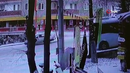 Buz pistine dönen yolda korku dolu anlar