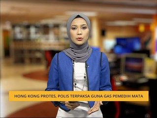 Hong Kong protes, polis terpaksa guna gas pemedih mata