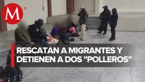 Hallan a 40 migrantes en Puebla, eran transportados por polleros