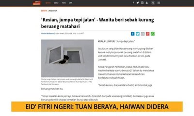 Nota Razak Chik: Eid'Fitri ngeri : Tuan beraya, haiwan didera