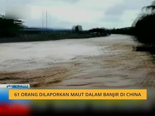 61 orang dilaporkan maut dalam banjir di China