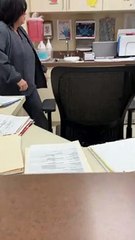 Spooking Surgery Center Employee by Hiding Under Desk