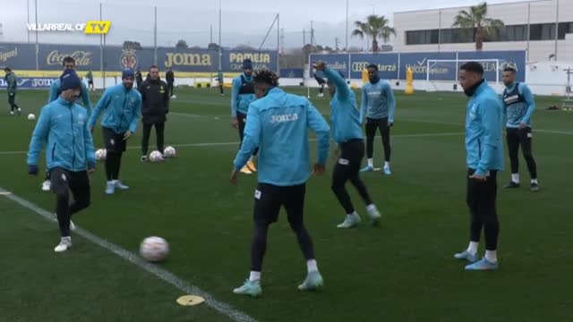 El Villarreal, con la mente puesta en el partido de UEFA ante la Juventus