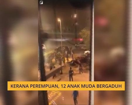 Kerana perempuan, 12 anak muda bergaduh