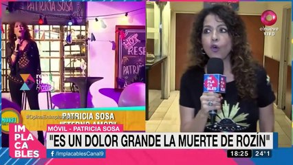 Patricia Sosa contó que habló con Rozín en la ducha