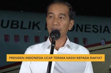 Pilpres 2019: Presiden Indonesia ucap terima kasih kepada rakyat