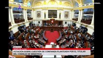 El Congreso de Perú aprueba debatir la moción de destitución contra Castillo