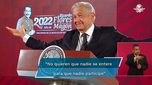 AMLO acusa al INE de ser antidemocrático por no promover la revocación de mandato