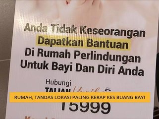 Rumah, tandas lokasi paling kerap kes buang bayi