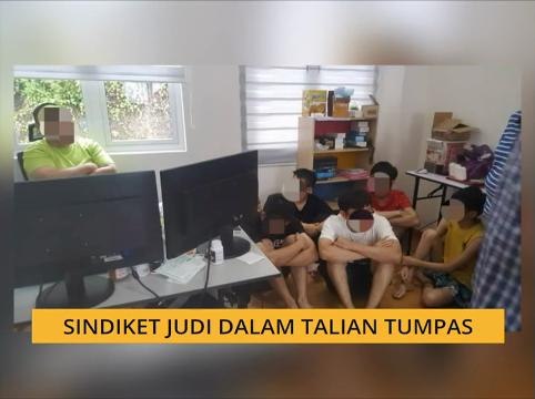 Sindiket judi dalam talian tumpas