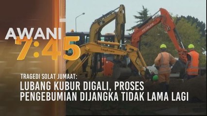 Lubang kubur digali, proses pengebumian dijangka tidak lama lagi