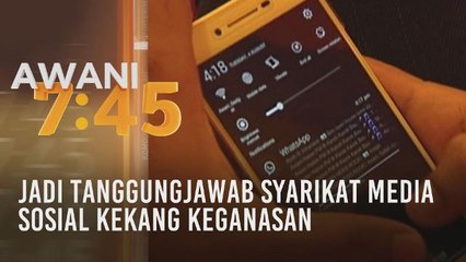 Jadi tanggungjawab syarikat media sosial kekang keganasan