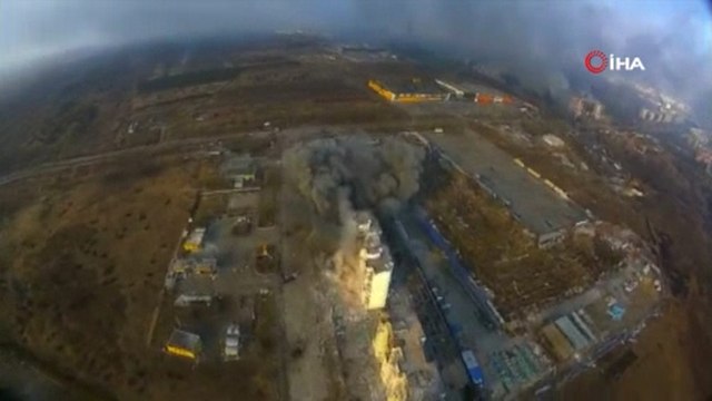 Rusya’nın vurduğu Mariupol havadan görüntülendi