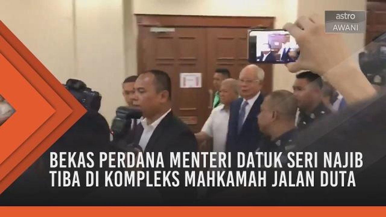 Bekas Perdana Menteri Datuk Seri Najib tiba di Kompleks Mahkamah Jalan Duta