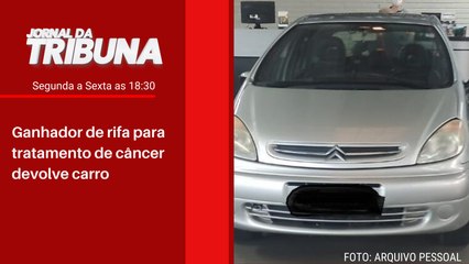 Ganhador de rifa para tratamento de câncer devolve carro