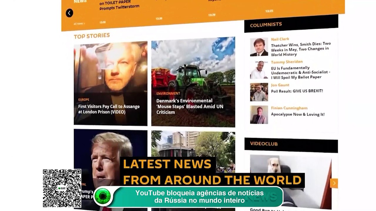 YouTube bloqueia agências de notícias da Rússia no mundo inteiro