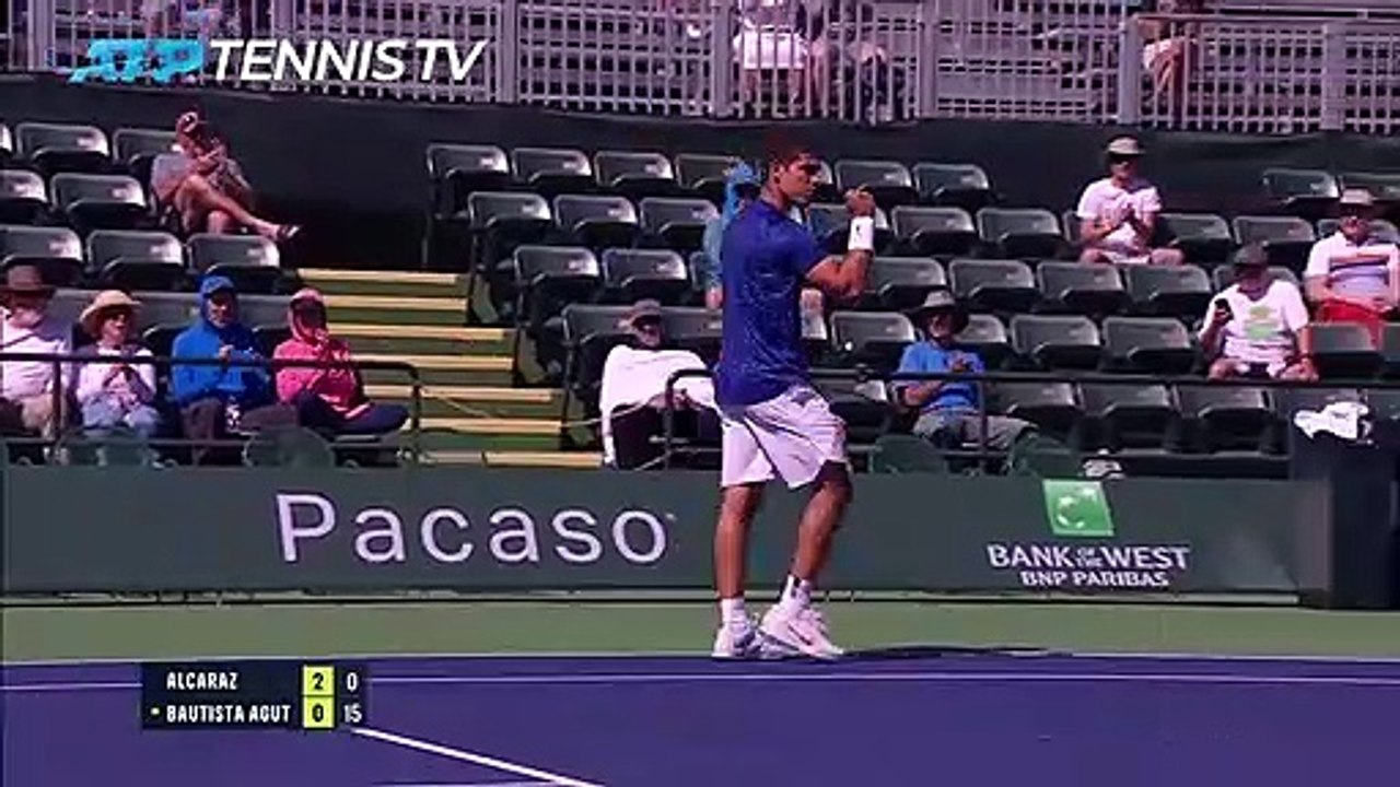 Alacaraz impressionne contre Bautista Agut - Tennis - ATP - Indian Wells