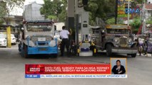 DOTr: Fuel subsidy para sa mga jeepney operator, ibibigay na ngayong araw | UB