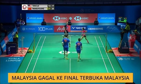 Malaysia gagal ke final Terbuka Malaysia
