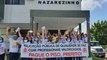 Em manifesto, professores de Nazarezinho ocupam prefeitura, cobram piso e prometem acionar o MP