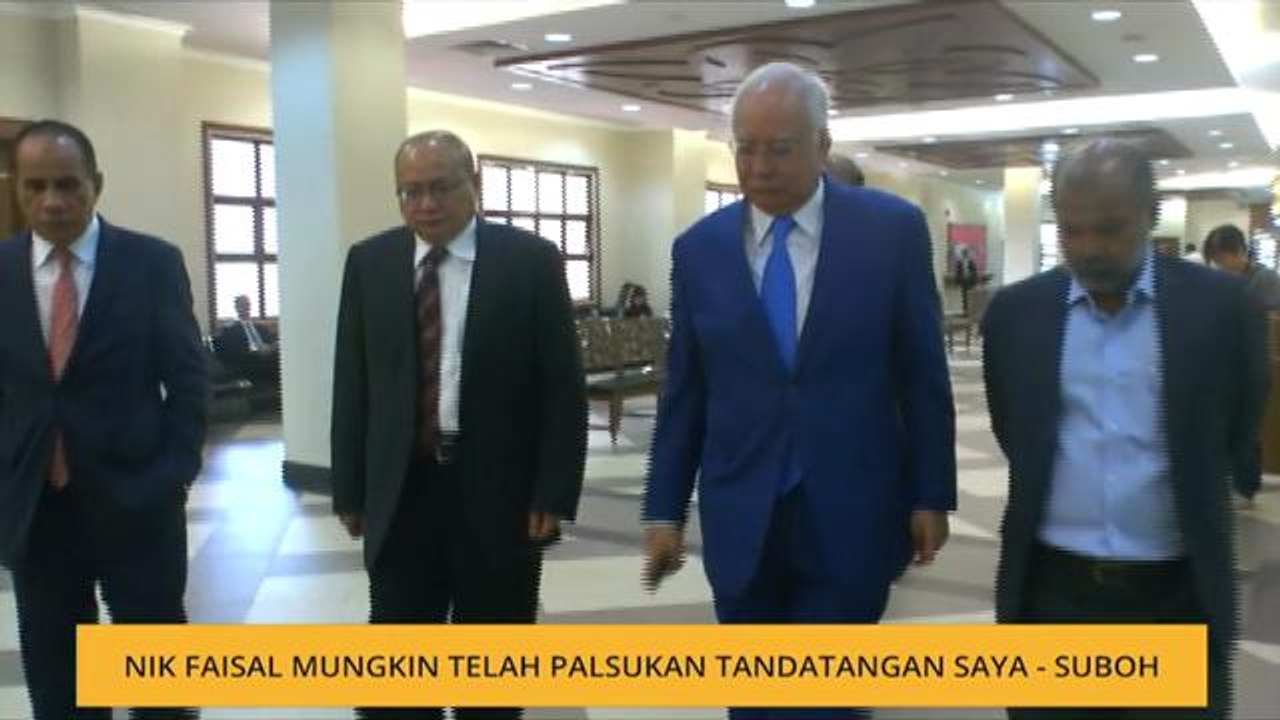 Nik Faisal mungkin telah palsukan tandatangan saya - Suboh