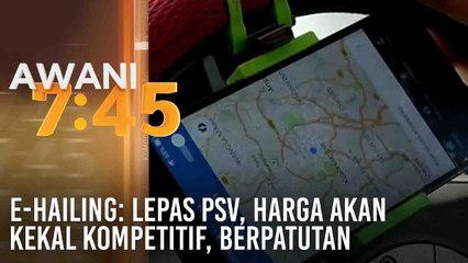 e-hailing: Lepas PSV, harga akan kekal kompetitif, berpatutan
