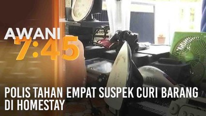 Polis tahan empat suspek curi barang di homestay