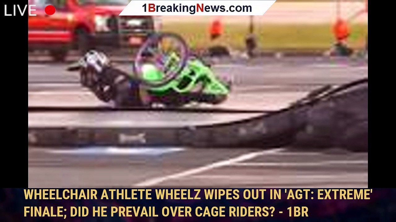 Wheelchair athlete Wheelz wipes out in 'AGT Extreme' finale; did he