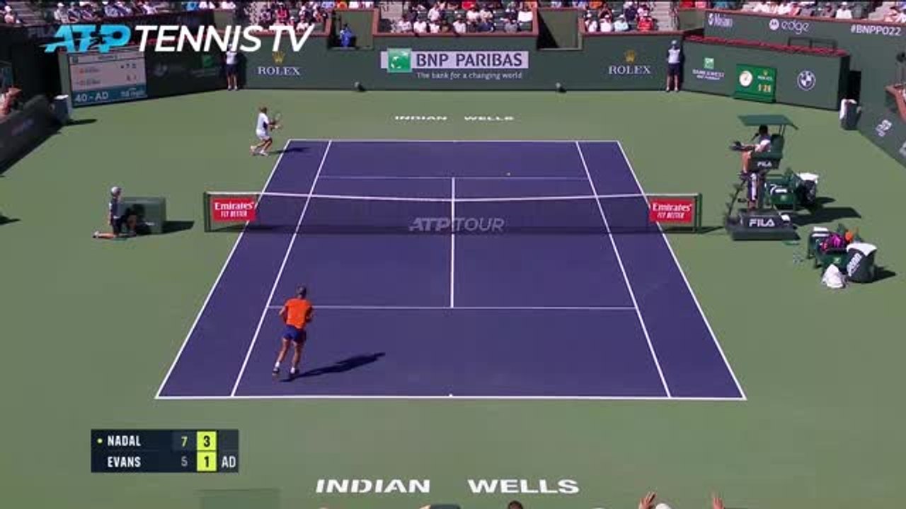 Nadal overcomes slow start to see off Evans