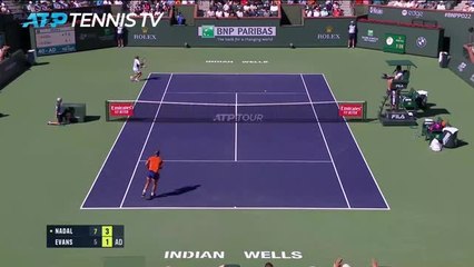 Nadal overcomes slow start to see off Evans