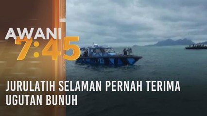 Jurulatih selaman pernah terima ugutan bunuh