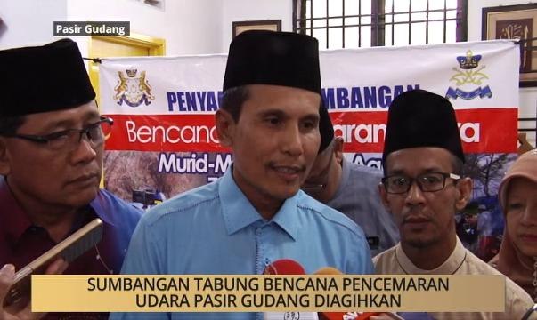 Khabar Dari Johor: Sumbangan Tabung Bencana Pencemaran Udara Pasir Gudang diagihkan