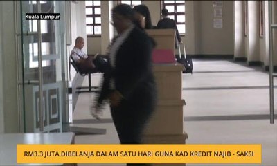 RM3.3 juta dibelanja melalui kad kredit Najib dalam satu hari - Saksi