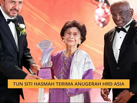 Tun Siti Hasmah terima Anugerah HRD Asia