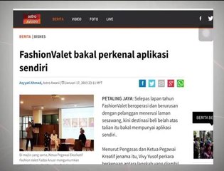 Teh Tarik AWANI 18 Jan: Halatuju baharu Fashionvalet